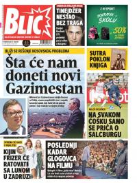 Blic - broj 7734, 27. avg 2018.