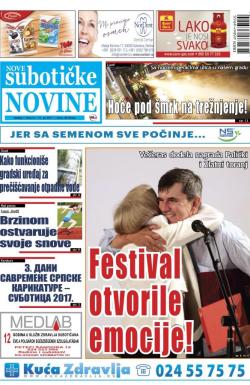 Nove Subotičke novine - broj 29, 21. jul 2017.