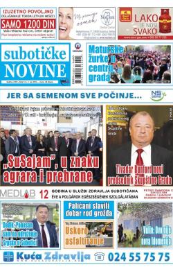 Nove Subotičke novine - broj 22, 3. jun 2016.