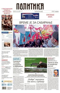 Politika - broj 39945, 15. feb 2025.