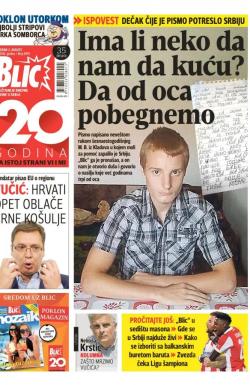 Blic - broj 6993, 2. avg 2016.