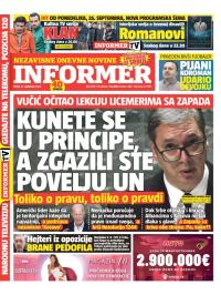 Informer - broj 3479, 22. sep 2023.