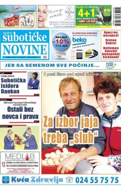 Nove Subotičke novine - broj 15, 14. apr 2017.