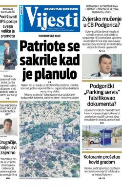 Vijesti - broj 7998, 15. jul 2020.