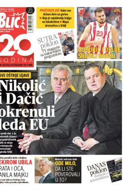 Blic - broj 7079, 27. okt 2016.