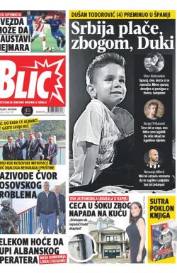 Blic - broj 7769, 1. okt 2018.