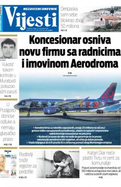 Vijesti - broj 7339, 12. sep 2018.