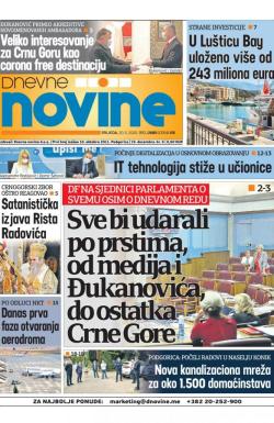 Dnevne novine - broj 2685, 20. maj 2020.