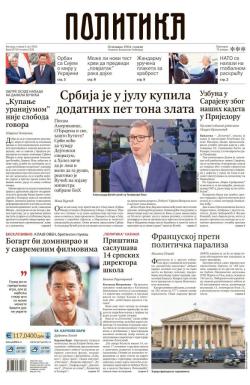 Politika - broj 39729, 9. jul 2024.