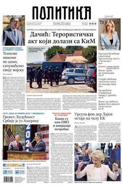 Politika - broj 39739, 19. jul 2024.