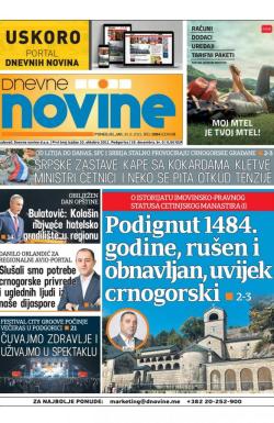 Dnevne novine - broj 3084, 30. avg 2021.