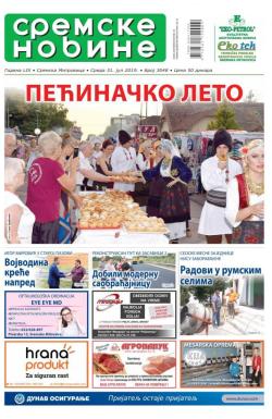 Sremske Novine - broj 3048, 31. jul 2019.