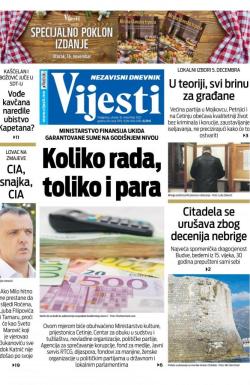 Vijesti - broj 8479, 16. nov 2021.