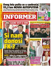 Informer - broj 2133, 26. apr 2019.