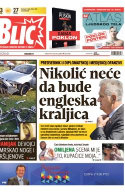 Blic - broj 6548, 9. maj 2015.