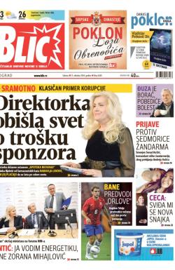 Blic - broj 6345, 11. okt 2014.