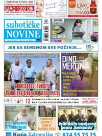 Nove Subotičke novine - broj 24, 17. jun 2016.