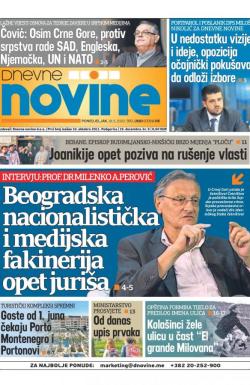 Dnevne novine - broj 2683, 18. maj 2020.