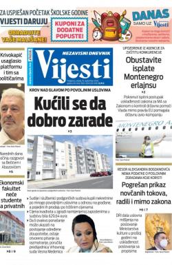 Vijesti - broj 8061, 16. sep 2020.