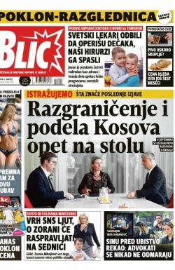 Blic - broj 7709, 2. avg 2018.