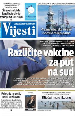 Vijesti - broj 8372, 1. avg 2021.