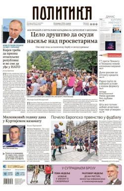 Politika - broj 39705, 15. jun 2024.