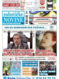 Nove Subotičke novine - broj 21, 27. maj 2016.