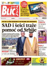 Blic - broj 6655, 24. avg 2015.