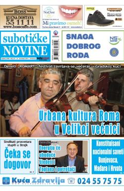 Nove Subotičke novine - broj 47, 21. nov 2014.