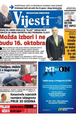 Vijesti - broj 6648, 26. sep 2016.