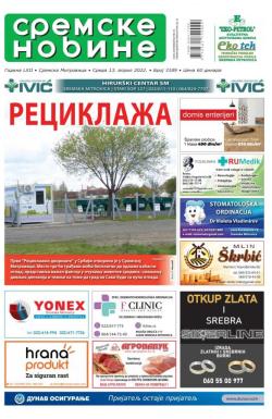 Sremske Novine - broj 3189, 13. apr 2022.