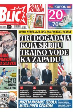 Blic - broj 8454, 9. sep 2020.