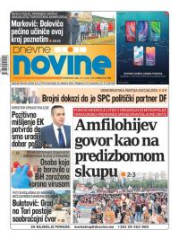 Dnevne novine - broj 2706, 15. jun 2020.