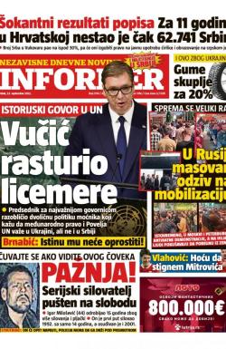 Informer - broj 3174, 23. sep 2022.