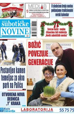 Nove Subotičke novine - broj 95, 21. dec 2018.