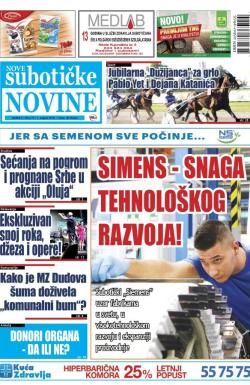 Nove Subotičke novine - broj 82, 3. avg 2018.