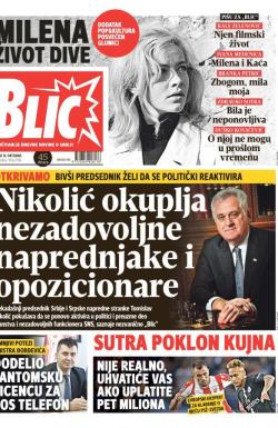 Blic - broj 7784, 16. okt 2018.