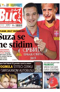 Blic - broj 6593, 23. jun 2015.