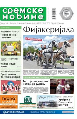 Sremske Novine - broj 2781, 18. jun 2014.