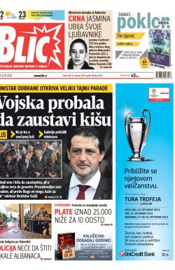 Blic - broj 6352, 18. okt 2014.