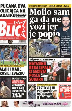 Blic - broj 7793, 25. okt 2018.