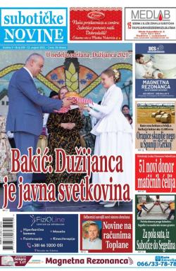 Nove Subotičke novine - broj 230, 13. avg 2021.