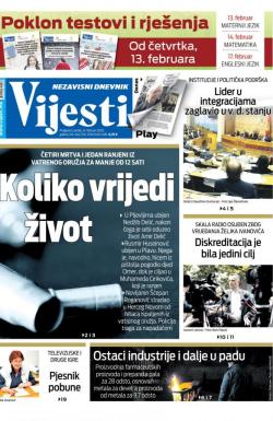 Vijesti - broj 7851, 14. feb 2020.