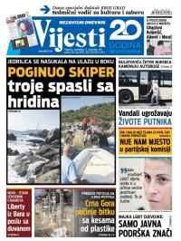 Vijesti - broj 6995, 11. sep 2017.