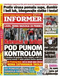 Informer - broj 2402, 14. mar 2020.