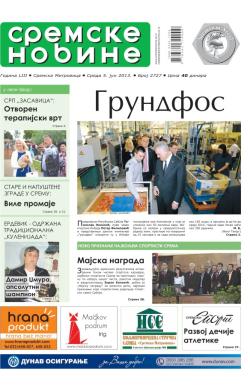 Sremske Novine - broj 2727, 5. jun 2013.