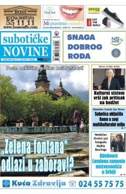 Nove Subotičke novine - broj 15, 11. apr 2014.