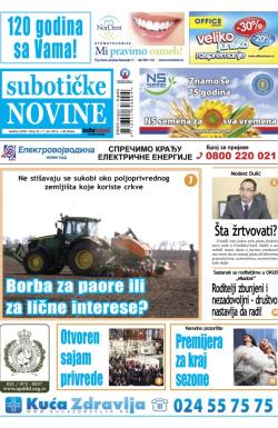 Nove Subotičke novine - broj 23, 7. jun 2013.