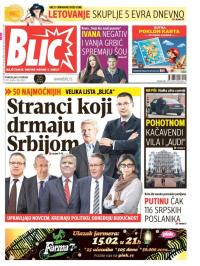 Blic - broj 6820, 8. feb 2016.