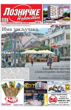 Lozničke novosti - broj 535, 15. jun 2018.